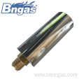 Gas tube burners with brass injector for boiler